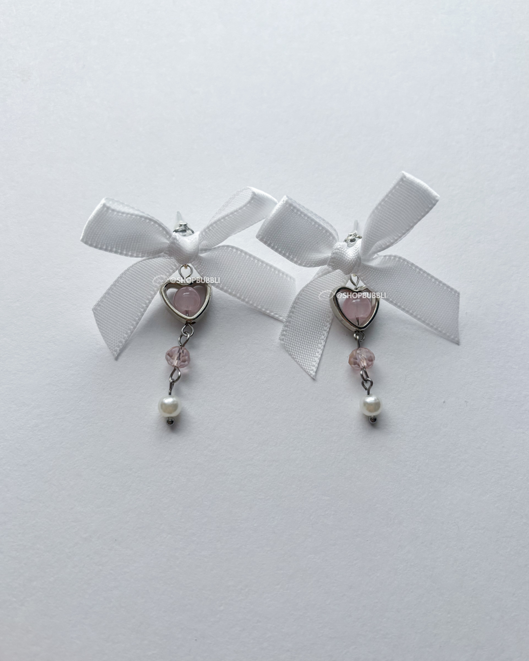 PINK BOW EARRINGS